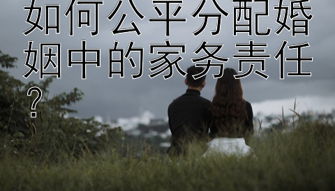 如何公平分配婚姻中的家务责任？