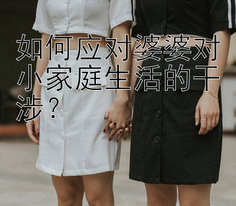 如何应对婆婆对小家庭生活的干涉？