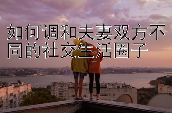 如何调和夫妻双方不同的社交生活圈子