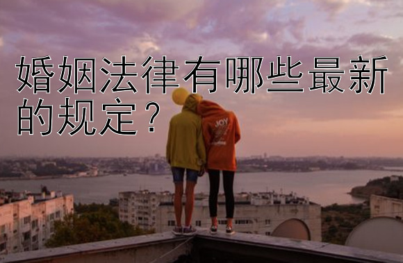 婚姻法律有哪些最新的规定？