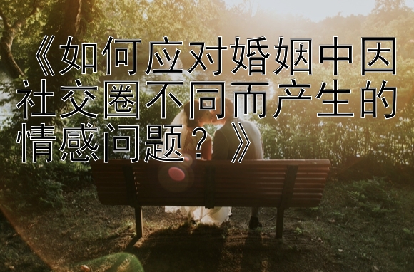 《如何应对婚姻中因社交圈不同而产生的情感问题？》