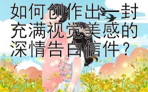 如何创作出一封充满视觉美感的深情告白信件？