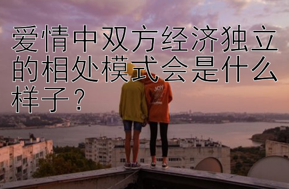 爱情中双方经济独立的相处模式会是什么样子？