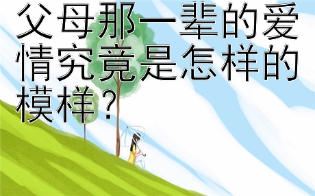 父母那一辈的爱情究竟是怎样的模样？